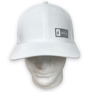 Johnnie-O Palmico Performance Golf‎ Hat Cap White OSFA Snapback $34